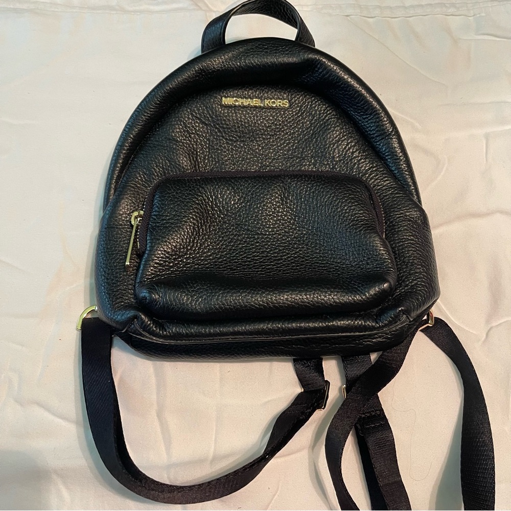 Michael Kors Black Textured Leather Bag